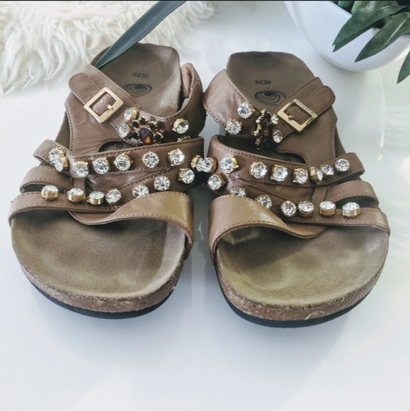 Festival Cork Comfort Sandals 8 39 Bling Vacation - Picture 5 of 8